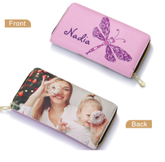 CWA100563 - Personalized Photo Wallet with Dragon Fly