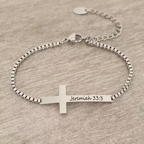 Personalized Cross Bracelet