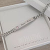 Armani Personalized Ladies Pink CZ Stainless Steel bracelet, Adjustable Size (READY IN 3 DAYS!)