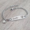 Arabella Personalized Stainless Steel bracelet, Adjustable Size 18-22cm (READY IN 3 DAYS!)