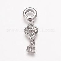 Key European Charm, 21st Gift, Stainless Steel (PRE-ORDER ALLOW 10 DAYS) (Copy)