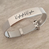 Zannalee Personalized Stainless Steel Bracelet, Adjustable Strap (READY IN 3 DAYS)
