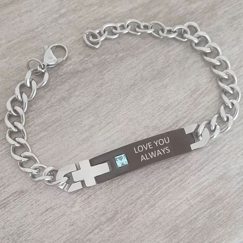 Personalized men's bracelet