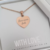 Personalized necklace rose gold