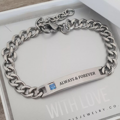 Personalized men's bracelet