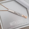 Chanel Personalized Necklace with inside message, Rose Gold Stainless Steel (READY IN 3 DAYS!)