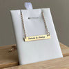 Lauren Personalized Bar Name Necklace, Stainless Steel (SILVER, GOLD OR ROSE GOLD, READY IN 3 DAYS)