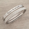 Personalized custom engraved bangles and bracelets