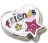 Friends floating charm