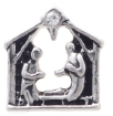 FLC171 - Nativity Scene Charm for Floating Locket Necklace