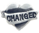 Changed heart floating charm