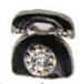 FLC19 - Telephone Charm for floating locket necklace