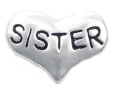 Sister floating charm 