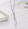 CNE104690 - Personalized Name & Birthstone Barrel Necklace, (lid screws open) Stainless Steel
