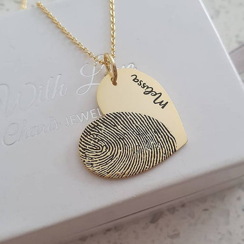 finger print necklace