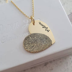 finger print necklace
