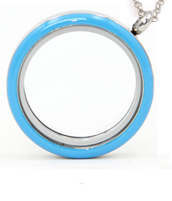 Blue floating locket necklace online store in South Africa