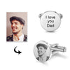 Personalized photo and engraved cuff links