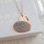CAS101827 - Rose Gold Personalized Finger, Hand or Footprint Necklace
