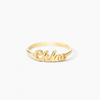 CAS101796 -  Sterling Silver Personalized Name Ring