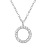 Sterling Silver CZ Stones Circle Necklace, online store South Africa