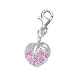 Sterling silver strawberry charm