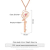 CNE10697901 - 925 Sterling Silver Personalized Flower Name Necklace with Birthstone