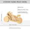 ÇFA100942 - Dinosaur Personalized Money Box Gift for Kids, Wood