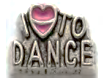 I love to dance Floating Charm