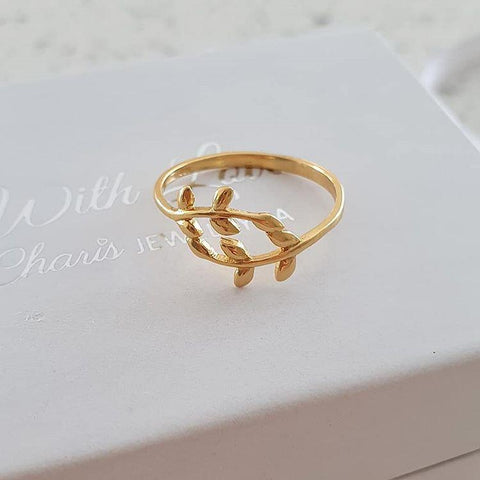 Gold leaf ring online shop in south africa