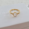 Gold Synthetic Opal Ring