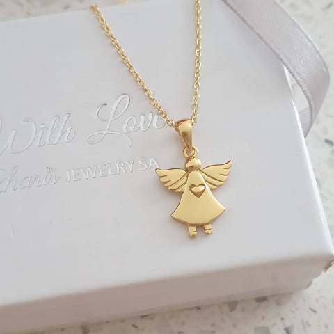 gold wings necklace