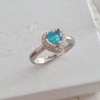 CRI103933 - 925 Sterling Silver Personalized Names & Birthstone Ring