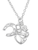 Sterling Silver Horse and Horse Shoe Necklace online South Africa