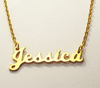 Personalized Gold Stainless Steel Name Necklace