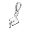 buy sterling silver graduation cap dangle charm gift online shop south africa