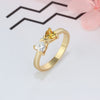 CRI103564 - Gold Plated 925 Sterling Silver Personalized Ring