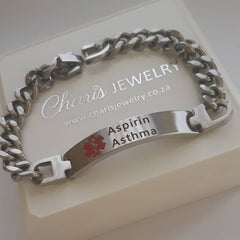 Personalized medical alert bracelet