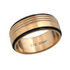 Hayden Men's Ring, Rose Gold Stainless Steel, Sizes 11-12