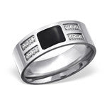 Jason Men's High Polish Stainless Steel Ring 8x2mm