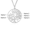 CNE104611RG - Rose Gold Plated Sterling Silver Tree of Life Name Necklace