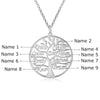 CNE104611G - Gold Plated Sterling Silver Tree of Life Name Necklace