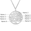CNE104611 - Sterling Silver Tree of Life Name Necklace