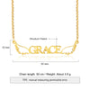 CNE107397 - Gold Plated Sterling Silver Personalized Angel Wing Name Necklace