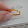 Gold plated rope pattern ring online jewellery shop in SA