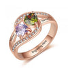 CRI10364401 - Personalized Rose Gold over 925 Sterling Silver CZ Ring