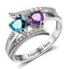 personalized birthstones ring