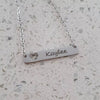 Personalized name bar necklace