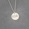 Silver personalized necklace