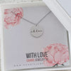 Chloe Personalized Round Necklace, Stainless Steel (SILVER, GOLD OR ROSE GOLD, READY IN 3 DAYS)